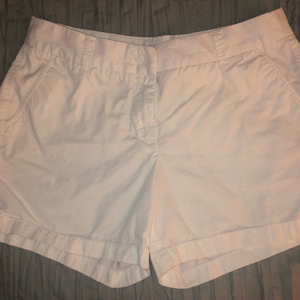 J Crew white chino shorts